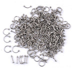 IPINK Piercing Kit 14G-16G Rainbow Surgical Steel Body Piercing Belly Button,Tongue, Eyebrow, Nipple, Lip, Nose, Chi Gauge - style: 100 Pieces