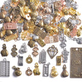 stino 100 G Mixed Style Metal Charms for Jewelry Making, Bulk Silver & Gold Plated, for Bracelet, Necklace, Earrings DIY Crafts - style: Coin