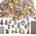 stino 100 G Mixed Style Metal Charms for Jewelry Making, Bulk Silver & Gold Plated, for Bracelet, Necklace, Earrings DIY Crafts - style: Coin