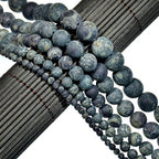 AD Beads Beautiful Natural Matte Gemstone Round Spacer Loose Beads 4-12mm (4mm, 31 Matte Kambaba Jasper) - color: 31 Matte Kambaba Jasper, size: 4mm