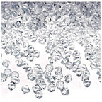 The Crafts Outlet, 1,000-pc Acrylic Bicone Beads, Faceted, 4mm, Clear