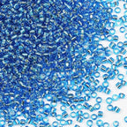Lake Blue Seed Beads200 Grams About 6500pcs, 3mm 8/0 Glass Craft Beads for Making Earrings, Bracelets, Pendants, Waist Jewelry,DIY Handmade Seed Beads（Lake Blue Silver Lined ） - color: Lake Blue Silver Lined, size: 3mm