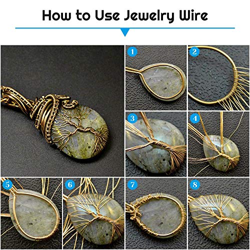 22 Gauge Jewelry Wire, Anezus Craft Wire Tarnish Resistant Copper Beading Wire for Jewelry Making Supplies and Crafting (Gold, 49 Yards/45 Meters) - color: Gold