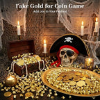 DomeStar 150PCS Gold Acrylic Ice Rocks – Faux Gems Nuggets Vase Fillers Pot of Gold, Glitter Party Decorations, DIY Crafts & Table Scatter - color: Gold
