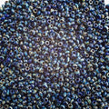 Miyuki Seed Bead 11/0 22g Opaque Cobalt Picasso Japanese Glass Seed Beads - color: Cobalt Picasso