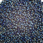 Miyuki Seed Bead 11/0 22g Opaque Cobalt Picasso Japanese Glass Seed Beads - color: Cobalt Picasso