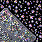 4000pcs Hot Fix Round Crystals Gems Glass Stones Hotfix Flat Back Rhinestones (Crystal AB) - color: Crystal AB, size: 4000 Count (Pack of 1)