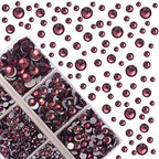 4000Pcs Mixed Size Hot Fix Round Crystals Gems Glass Stones Hotfix Flat Back Rhinestones (Amethyst) - color: Amethyst, size: 4000 Count (Pack of 1)