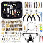 Glarks 1489Pcs Jewelry Making Kit - Supplies with Pliers, Wires, Findings for Making and Repair - size: 1480pcs