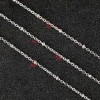 UMAOKANG 10 Meters Silver Necklace Chains Bulk Beaded Chain for Jewelry Making Silver Plated Brass Jewelry Chain Roll with Jump Rings and Lobster Clasps - color: Silver Cross Bead