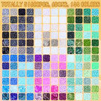 51600pcs Seed Beads Kit, 144 Colors 2mm Seed Beads & 7mm Long Bugle Beads Set, 12/0 Small Mini Craft Pony Beads for Jewelry Making Supplies for DIY Bracelet, Necklace, Crafts