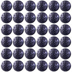 Natural Stone Beads 100pcs 8mm Black Lava Round Genuine Stone Beading Loose Gemstone Hole 1mm DIY Beads for Essential Oil Yoga Bracelet Necklace Earrings Jewelry Making (Black Lava Stone Beads,8mm) - color: Black Lava Stone Beads, size: 8mm