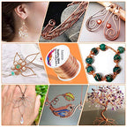 anezus 20 Gauge Jewelry Wire, 28 Yards Craft Wire Tarnish Resistant Copper Beading Wire for Jewelry Making Supplies and Crafting(Copper) - color: Copper