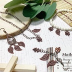 Heather's cf Four Leaf Clover Silver Leaf Beads 100-150 Pcs Leaves Craft Antique Leaf Charms for Crafting Leaf Pendant Charm for Necklace Bracelet Earring Making Fall Leaf Beads Set - color: Copper Clover