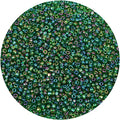 2200pcs Glass Seed Beads Bulk, 4mm 6/0 Pony Beads Bulk for Jewelry Making Mini Spacer Beads Loose Beads Craft Small Glass Seed Beads for DIY Bracelet Wrist (Dark Green AB) - color: Dark Green AB