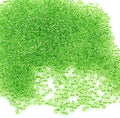 Perlin Glass Seed Beads 2mm 11/0 Round Mini Small Pony Beads 6500pcs for Making Earrings Bracelets Pendants Waist Jewelry DIY Handmade Transparent Color Kit (Light Green) - color: Light Green