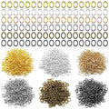 1800pcs 6mm Oval Jump Rings Stainless Steel Jump Rings Oval Open Ring Open Jumps Ring for Jewelry Making Supplies Earring Bracelet Necklace DIY Craft Making(6 Colors) - color: 6 colors A