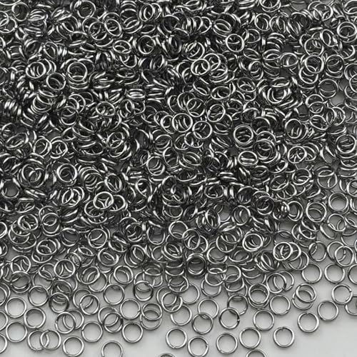 2000pcs 3mm Stainless Steel Jump Rings Connector O Rings Accessories for Bracelet Necklace Earrings Lanyard Keychain DIY Craft Jewelry Making Supplies - size: 3mm
