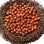 6mm Massive Beads Natural Wooden Round Loose Beads Jewelry Making with Thread 200 PCS(Padouk, 6mm) - color: Padouk, size: 6mm