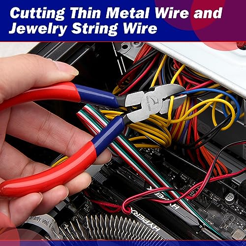 Diagonal Cutting Pliers Mini Wire Cutters Small Side Cutter Sharp Precision Nipper Mini Jewelry Pliers Hand Jewellery Making Tool - style: Diagonal Pliers
