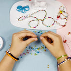 Transparent Colourful 2mm Seed Beads About 9800pcs/110Grams in Bag, 12/0 Glass Craft Beads for Earring Making Bracelet and Necklace （Transparent Colourful） - color: Transparent Colourful, size: 2mm