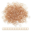 UNICRAFTALE About 500pcs Real 24K Gold Plated Open Jump Rings Stainless Steel O Shape Rings Jewelry Findings for DIY Bracelets Necklaces Jewelry Craft Making - color: Golden