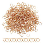 UNICRAFTALE About 500pcs Real 24K Gold Plated Open Jump Rings Stainless Steel O Shape Rings Jewelry Findings for DIY Bracelets Necklaces Jewelry Craft Making - color: Golden
