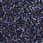 Miyuki Delica Seed Beads – Size 11/0 (1.6 mm), DB0278, Lined Dark Blue Luster, 7.2 g, Approx. 1440 Beads, Made in Japan - color: DB0278 - Lined Dark Blue Luster