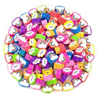 200pcs Rainbow Polymer Clay Beads, Mixed Clouds Charm Spacer Beads for DIY Bracelet Necklace Jewelry Making - color: Cloud