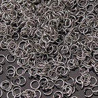 DanLingJewelry 1000 pcs 304 Stainless Steel 24 Gauge Open Jump Rings 4mm for Jewelry Making Connectors Jewelry Finding Stainless Steel Color - color: 1000 pcs - ф4mm δ 0.6mm