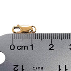 10.1MM 14K Solid Yellow Gold Oval Lobster Clasp with Ring 12.4MM Overall Length Made in Italy by CRAFT WIRE - size: 10.1MM