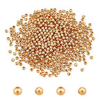 UNICRAFTALE 500pcs Golden 304 Stainless Steel Round Spacer Metal Beads - Tiny Smooth Beads for Jewelry Making - About 3mm in Diameter - color: Golden, size: 3mm