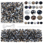 TOAOB 1000pcs Briolette Crystals Glass Beads 4mm 6mm 8mm Rondelle Faceted Spacer Beads Black Loose Beads for Bracelets Necklace Earrings Jewelry Making - color: Black