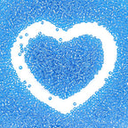 8/0 Glass Seed Beads Bulk, Blue with Silver 3mm Tiny Round Craft Seed Bead, Small Mini Pony Beads for Jewelry Making Bracelet Necklace Wrist Beading Weaving Supplies, 2500pcs - color: Blue with Silver