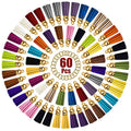 Tassels for Keychains Faux Suede Tassel for DIY Jewelry Making 60 Pcs Leather Keychain Charms Bulk & 60 Pcs Jump Rings Key Chain Rings Bulk for Cellphone Straps Pendants Crafts