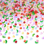 PAGOW 320PCS Tulip Flower Beads Glass Translucent Bracelet Beads Colorful Handcrafted Crystal Loose Glass Beads for Spring Summer DIY Jewelry Making Gifts - color: Tulip-320pcs Bright Colors