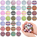 40 Pcs 20 mm Rhinestone Beads Bulk Crystal Round Disco Ball Chunky Bubblegum Beads for Pens Bracelets Charms Craft European Style Jewelry Making Supplies Christmas(20 Colors) - color: 20 Colors