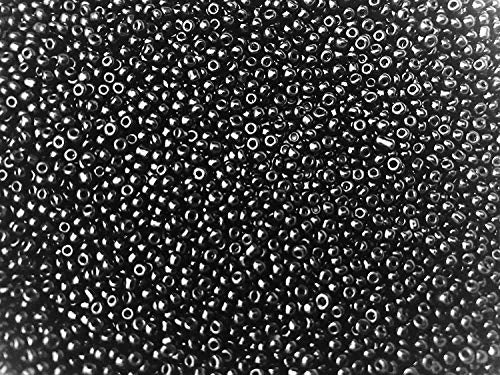 Seed Beads Size:11/0 50 gr / 1.76 oz (Opaque Black) - color: Opaque Black