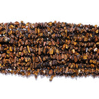 BEADIA Irregular Natural Tiger Eye Stone Loose Semi Gemstone Beads for Jewelry Making 5-8mm 80cm - color: Tiger Eye, size: 5-8mm 80cm