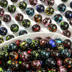 20mm Acrylic Beads 160pcs Dark Style Chunk Bubblegum Bead Multicolor Beadable Pen Ball Beads for Pen Bag Jewelry Making Necklace Bracelets (ahpm) - color: black&dark blue