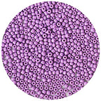 Bala&Fillic Purple Color 4mm Seed Beads About 1200pcs/100Grams in Bag, 6/0 Glass Craft Beads for Making Bracelet and Necklace (Purple) - color: Purple -4mm