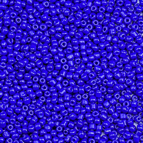 5000pcs Glass Seed Beads, 3mm 8/0 Small Individual Color Seed Beads Mini Pony Bulk for DIY Bracelet Necklaces Wrist Jewelry Making, Dark Blue - color: Dark Blue