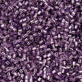 John Bead 25g Cylin Beads Purple Silver Lined 11/0 Glass Cylindrical Seed Beads for Jewelry Bracelets Necklaces Earrings Making Embroidery - color: Purple Silver Lined