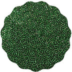 10100 Pcs Size 11/0 Glass Seed Beads, 2 mm Emerald Green Small Mini Spacer Loose Pony Beads for Jewelry Making and DIY Crafts - color: Emerald Green, size: Small