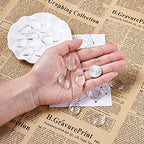 Craftdady 200Pcs Transparent Glass Cabochons 25x18mm Oval Clear Glass Flat Back Dome Tile Cabochons Covers for Photo Pendant Jewelry Making - color: Transparent Clear, size: 25x18mm Oval