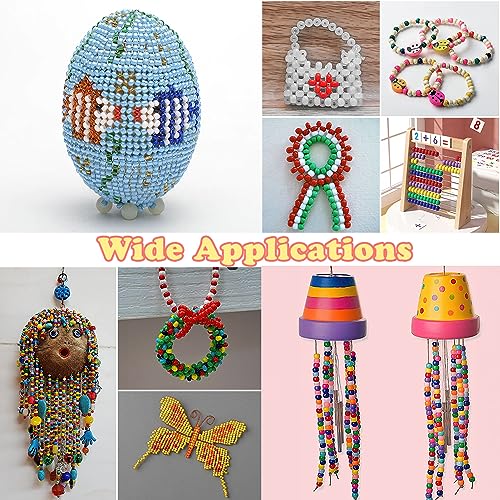 QPIXVB 1100PCS Pony Beads Black,Beads for Jewelry Making,Friendship Bracelet Kit Bead for Bracelets Making,Bulk Plastic Hair Bead for Crafts - color: black beads