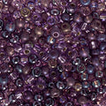 John Bead Czech Glass Seed Beads 6/0 Amethyst Mix Beads for Jewelry Making Crafts, 23g Vial - color: Amethyst Mix