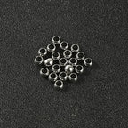 60 Pcs 304 Stainless Steel Smooth Round Spacer Beads 3.5mm Hole,Seamless Loose Beads for DIY Bracelet Jewelry Making Findings 6mm - color: steel, size: 6*3.5mm