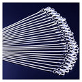 Snake Chain Necklace White Brightening 24pcs 925 Silver Plated 1.2mm DIY Shining Link with Lobster Clasps for Jewelry Making (20 inch, Shining White Brightening) - size: 20 inch