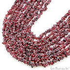 GM GemMartUSA Garnet Natural Raw Chip Beads Strands | Semi-Precious | AAA+ Quality 1 Strand 34” | DIY Bracelet Jewelry Making, Healing Crystal Craft| 4-6mm - Red Color Gemstones (CHGT-70001) - color: Garnet (CHGT-70001)